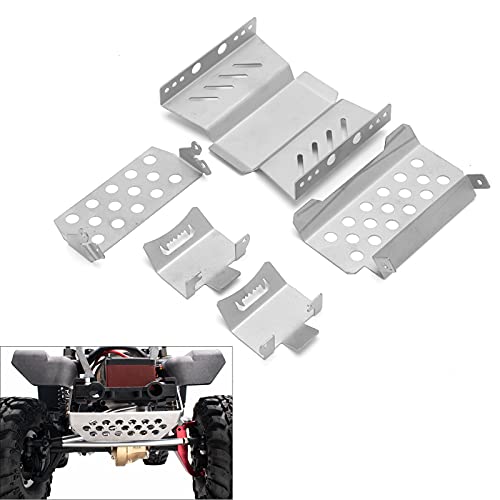 SUNGOOYUE RC Crawler Chassis Guard Board, High Performance RC Stainless Steel Armor Plate Suitable for 1/10 GEN8 Climbing Car