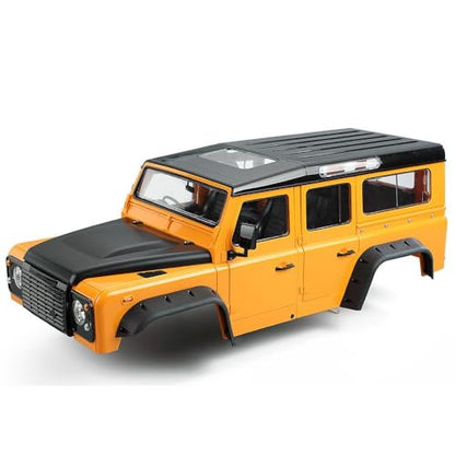 1/10 RC Car Hard Body Shell Kit-313mm Wheelbase D110 Land Rover Defender Body for Axial SCX10 90046 TRX4 CC01 Capra RC Crawler Car (313mm Orange) - color: 313mm Orange