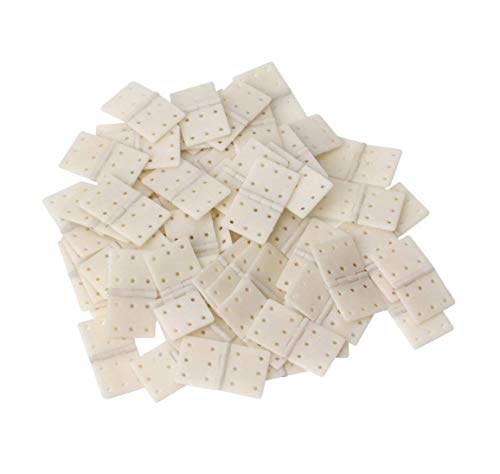 Large Size Pinned Hinges RC Airplane Plane Parts Replacement, 20Pcs | 20x36mm, Durable & Lightweight Nylon, 6 Fixing Holes for Better Grip & Stability, for DIY Model Airplane Repairing
