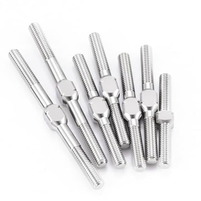 7PCS RC Titanium Turnbuckles Set Complete Turnbuckles Camber Link Toe Link Set for 1/10 Team Associated RC10CC RC Car Upgrades Parts Accessories