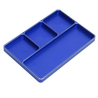 1/10 /8 RC Model Car Metal CNC Fourgrid Simple S Pan Storage Box Metal Nut S T BlackRC Rep S Tray RC Rep S T 4 Ids Aluminum Oy S T with Magnetic Pad for /10/8 RC Car RC Pla Blac - color: Blue