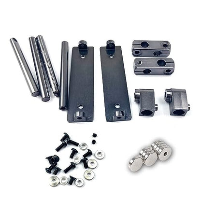RC Car Magnetic Body Post Aluminum Alloy Body Shell Mount Column Kit with Scale for 1/10 RC Drift HSP 94123 94122 Tamiya 416 417 Sakura S XI CS (Black) - color: Black