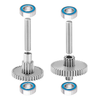 HobbyPark Metal Stainless Steel 40.3:1 Ratio Transmission Gear Pinion Set Low Gears Motor Pinion for TRX4M TRX4MT Upgrades 1/18 RC Crawler Car