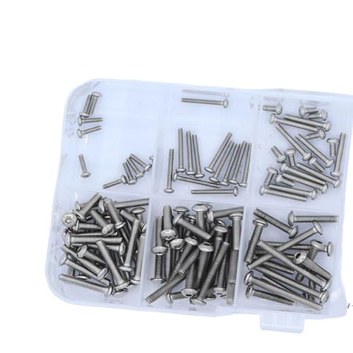 Hex Screws and Nuts Hardware Kit M1.6 M2 M2.5 Grade 12.9 Stainless Steel Compatible with 1/18 RC Crawler