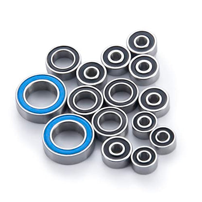 15Pcs Wheel Hub Axle Steel Sealed Bearing Kit for Kyosho Mini-Z | MA020 1/28 Sport RC Car Upgrade Parts