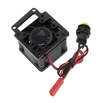 DKKY Sledge 1/8 RC Car 4028 Motor Cooling Fan Heatsink with 21000 RPM for Traxxas Sledge 1/8 Scale 4WD Monster Trcuck, Black - color: Black
