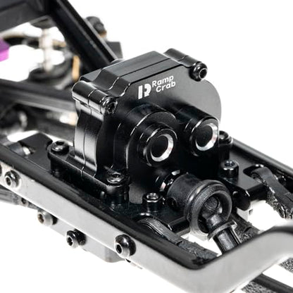 RampCrab Gearbox Skid Plate for TRX4M RC Car, Aluminum Alloy, Come with Bearing, Upgrades Parts for 1/18 TRX4-M Bronco Defender K10, 18.5G