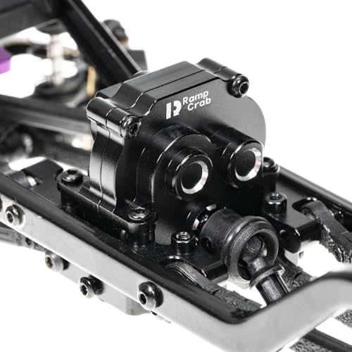 RampCrab Gearbox Skid Plate for TRX4M RC Car, Aluminum Alloy, Come with Bearing, Upgrades Parts for 1/18 TRX4-M Bronco Defender K10, 18.5G