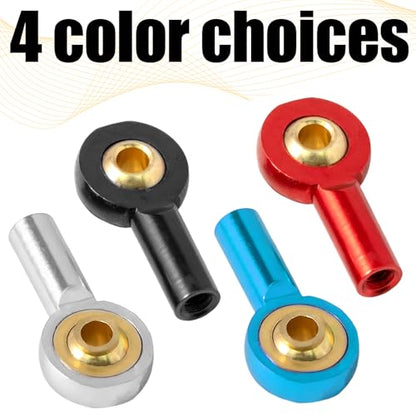 10PCS M2 Tie Rod End Ball Joint Aluminum Ball Head Holder 2mm Steering Linkage Head Joint 15mm Upgrade Parts Compatible with HSP Tamiya Mini 4WD RC Car Truck Crawler/Boat/Airplane Models - color: Red