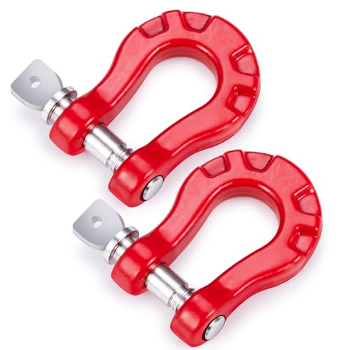Aluminum RC Trailer Tow Hooks Buckle Winch U Shackles for 1/10 RC Crawler Car Axial SCX10 D90 TRX4 Upgrade Parts