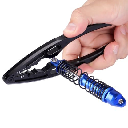 Metal RC Shock Absorber Pliers Shocks Rod Ball Clamp Multi-Function RC Tool for 1/24 1/18 1/16 1/12 1/10 1/8 RC Car Crawler Truck Models