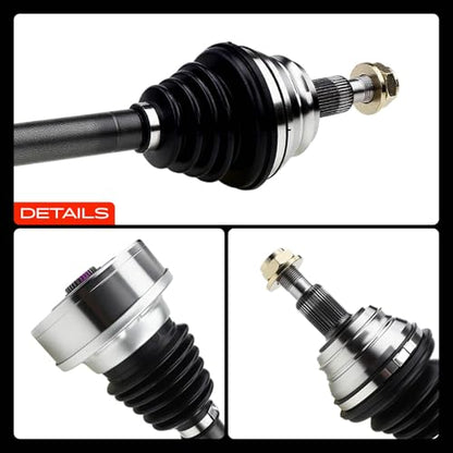 A-Premium Front Left Driver Side CV Axle Shaft Assembly | Compatible with Volkswagen Jetta 1994-2005, Golf 1995-2006, Beetle 1998-2010, Passat 1993-1997, Corrado 1992-1995