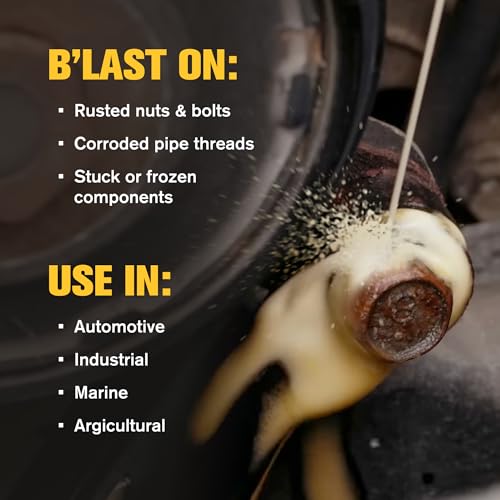 PB Blaster Penetrating Oil Spray, Big Shot 18 oz Aerosol Cans (6-Pack) – Rust Remover & Bolt Loosener for Stuck Nuts, Bolts & Rusted Parts – Penetrating Catalyst for Automotive & Mechanical Use - size: 18oz (6 Pack)