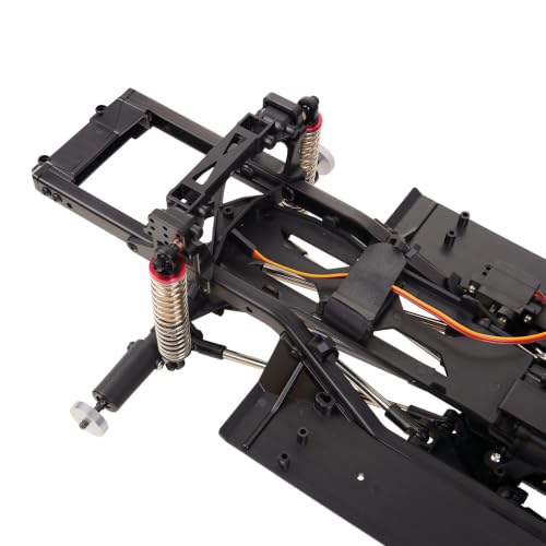 1/10 RC Crawler 313mm Chassis Kit, DIY Rolling Frame Assembly with 2-Speed Gearbox, 35T 550 Motor, Axles and Links for RC Crawler Build (Without Wheels)