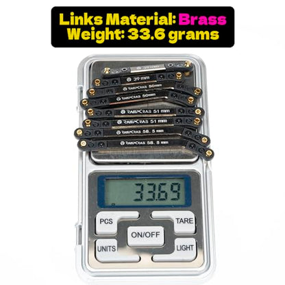 High Clearance 4 Links Set for SCX24 C10, Brass Links Set, Upgrade Parts for SCX24 Bronco, C10, Wrangler JLU, 4Runner, Axial 1/24 RC Crawler Car Upgrade Accessories, 8Pcs, Black - size: For C10