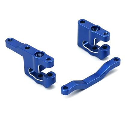 Aluminum Servo Steering Link Set for ARRMA Mini Kraton 3S 1/16 RC Car Upgrade Parts, Blue and Red (Blue Servo Steering and Steering Set) - color: Blue Servo Steering and Steering Set