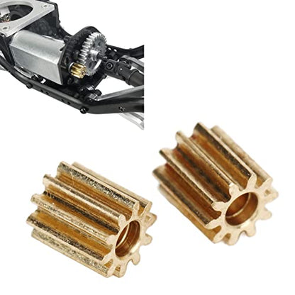 RC Car Brushed Motor Gear, Durable High Precision Replacement, 1/24 Scale RC Crawler Gear Set, 5PCS for RC Enthusiasts Beginners Off Road Crawling