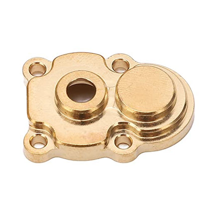 Alomejor 4Pcs RC Brass Steering Knuckle Cover Portal Cover RC Axle Gear Cover for FMS 124 FCX24 RC Crawler (Gold)