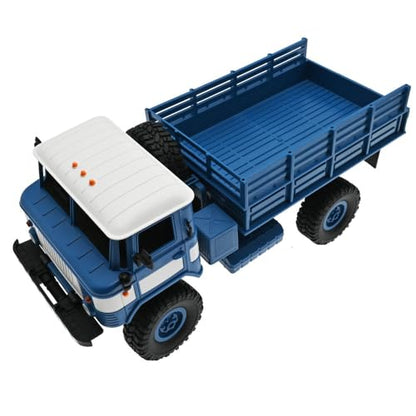 jaming WPL B-24 Remote Control Car,1/16 Full Scale RTR RC Truck Car for Children's,RC Truck 4WD Climbing Off Road Vehicles 2.4GHz RC Crawler Gift for Adults Kids Hobby Toys(B24) - color: Blue