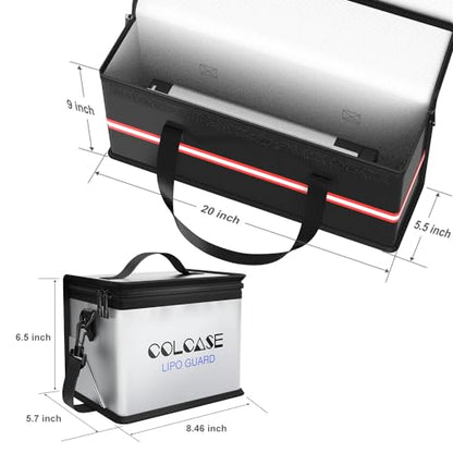 COLCASE Lipo Battery Bag and Ebike Battery Bag Combo Storage for Lipo Batteries ebike Batteries