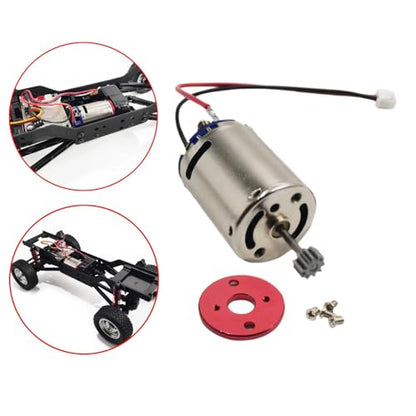 RC Car Motor Set 21000RPM Modification Metal DIY Upgrade Accessories Replacement Powerful 370 Motor for MN78 MN82 1/12 Scale