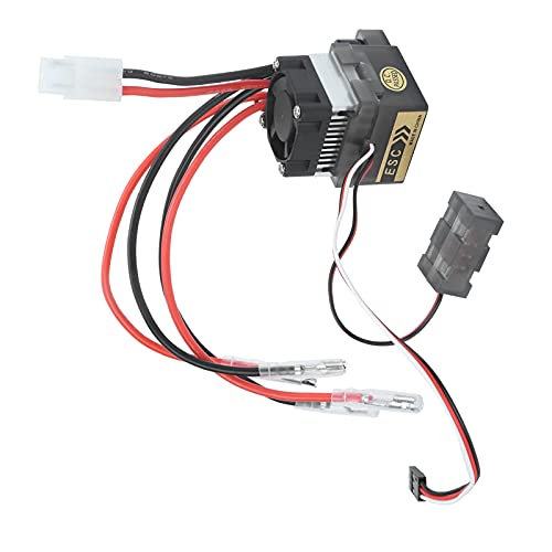 RC ESC, 360A Waterproof Dust Proof Brushed ESC with Heat Sink for RC Cars Boats Drones Off-Road Racing Hobbyists