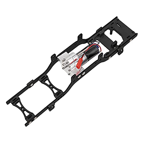 ShareGoo Metal Body Chassis Frame Car Shell Suspension Bracket with 370 Motor kit for MN Model D90 D91 MN45 MN99 MN99S 1/12 RC Car (Black) - color: Black