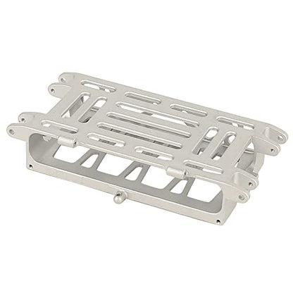 Battery Tray Bracket for Axial 1/24 AX24 XC-1 RC Car, Aluminum Alloy Battery Mounting Plate Battery Protection Board (Black) - color: Black