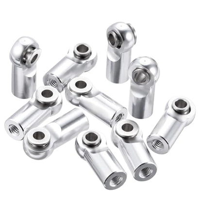 10Pcs/Set Metal M2.5 Link Tie Rod End Ball Joint for RC Model Car Boats Airplane Linkage Tie Rod End Ball Replacement Parts RC Car Linkage