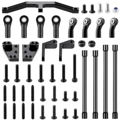 Aluminium Alloy 4 Link Kit Rear Axle with Panhard Bar Setup Upgrade Parts for 1/10 TF2 Trail Finder 2 RC Crawler Car