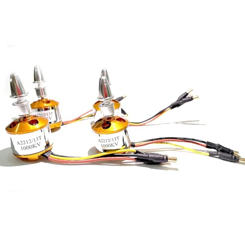 A2212 1000KV Brushless Motors 13T High Power Brushless Outrunner Motor for RC Aircraft Multi-Copter Quadcopter Drone(4PCS)