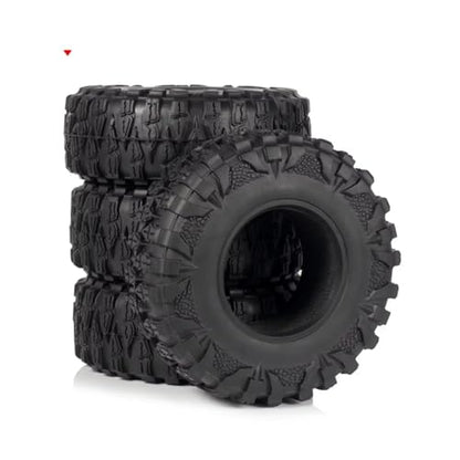 Compatible with SCX10 for Capra for Wraith for TRX4 D90 86190 AXX4 YK4103 ZP1001 1/10 RC Crawler Trucks Parts 2.2'' 120 * 45mm Rubber Tyre RC Assortment