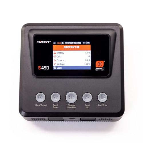 Spektrum S450 G2 AC/DC Smart Charger 4x50W Battery Charger, SPMXC3040