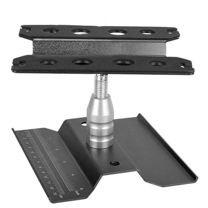 CNC Aluminum Alloy RC Car Work Stand Repair Workstation 360 Degree Rotation Lift Or Lower for 1/8 1/10 1/12 Scale Cars Trucks Buggie (Black)