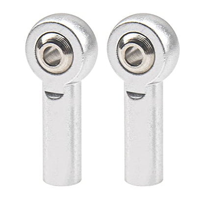 10Pcs ShareGoo M3 Tie Rod End Ball Head Holder Link 3mm Thread Ball Joint Compatible with Redcat HSP Traxxas Axial 1/10 RC Car Truck Boat DIY Robot Airplane,L26mm (Silver)