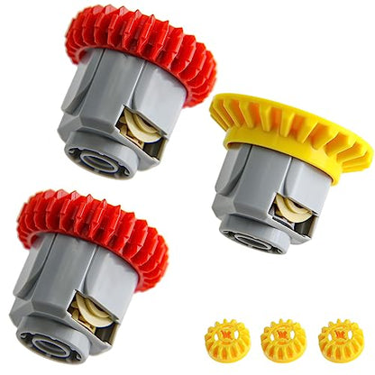 TEESE 24pc Differential-Gear-Box-Kit, Compatible with Technic-Parts, for STEM-MOC-EV3-Project-Track-Car-Bulk- Blocks (Random Color)