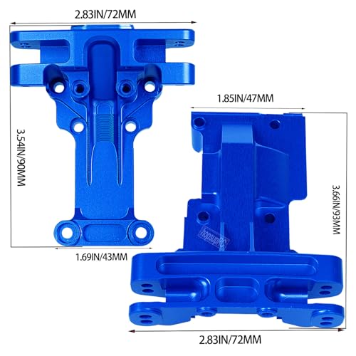 Gearbox Upgrades Parts Front Rear Wave Box Gearbox Upper Shell Cover for 1/5 X-MAXX 8S,1/6 4WD XRT 8S Monster Truck RC Car,Navy Blue - color: Navy Blue(for1/5 X-maxx )