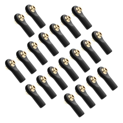 20PCS Large Angle RC Rod Ends Link Ball Ends for SCX24 Upgrade | Nylon Material, Brass Ball Core, Plug & Play