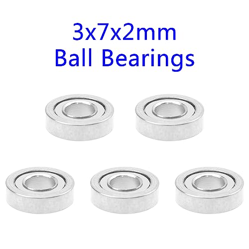 15PCS ShareGoo Ball Bearing Set 3x7x2mm 2x5x2.5mm 6x10x3mm Compatible with Wltoys 1/28 K969 K979 K989-07 K989-08 K989-09 RC Car Upgrade Parts