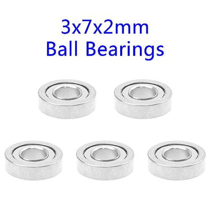 15PCS ShareGoo Ball Bearing Set 3x7x2mm 2x5x2.5mm 6x10x3mm Compatible with Wltoys 1/28 K969 K979 K989-07 K989-08 K989-09 RC Car Upgrade Parts