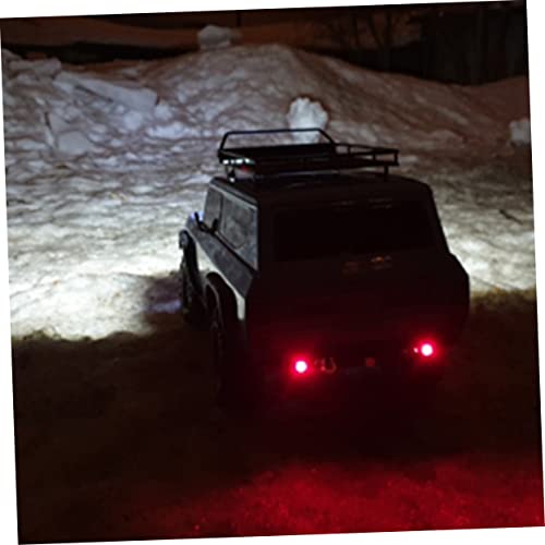 Luxshiny Rc Crawler Car Roof Luggage Bracket with Light Durable Cargo Holder Rack for Simulation Accessories Storage - size: 24.80X14.10X2.30CM
