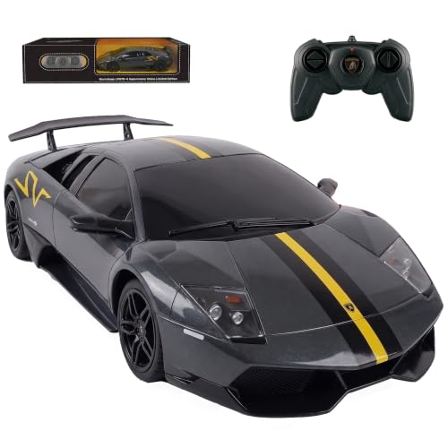 1:24 Official Licensed Lamborghini Murcielago LP670-4 Superveloce RC Car | Official Lamborghini replica,2.4G stable signal,rubber racing tires,ideal gift toy for boys ages 4-7, 8-12 and adults - color: Lambo-1:24 Lambo Murciélago Sv