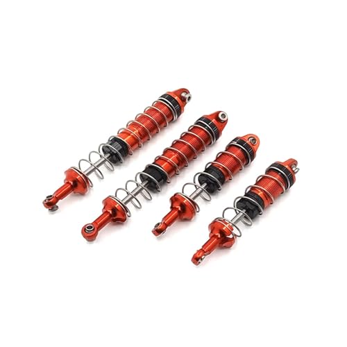 for WLtoys 12428 12423 12429 12427 FY 4Pcs Hydraulic Shock Absorber Metal Upgrade RC Car Parts Accessories Repair Spare Rc Parts - color: Red