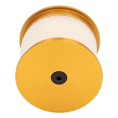 TreehobbyRC Air Filter Aluminum Capped w/Element Sponge 04104 Nitro Engine Parts Compatible with RC 1/10 HSP traxxas Himoto Redcat Nitro Truck Buggy (Gold)