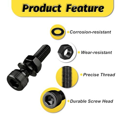 Kadrick M2 Metric Screws Kit 990PCS, Optimized Assortment with More Screws & Smarter Size Distribution, Class 12.9 Socket Head Cap Screws, Black Zinc Plated M2 Bolts for Electronics & 3D Printing - size: M2 990Pcs New