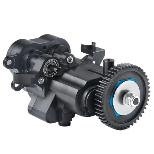 CNC Metal Gearbox with Shifting Slipper Clutch and Transmission Internal Gears Compatible with 1/10 RC Crawler TRX6 G63