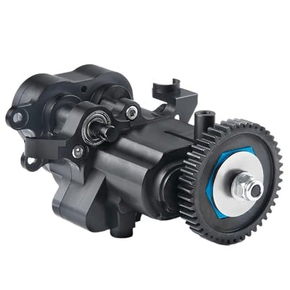 CNC Metal Gearbox with Shifting Slipper Clutch and Transmission Internal Gears Compatible with 1/10 RC Crawler TRX6 G63