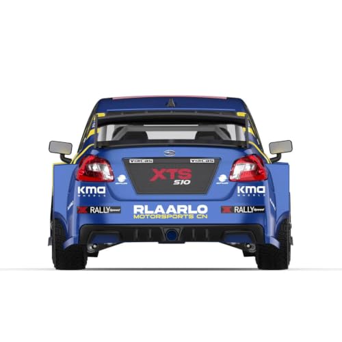 Rlaarlo XTS-S10 1/10 Scale 4WD RTR Carbon Fiber Brushless RC Rally Car, 3652-3300KV 80A Sensored ESC 3S Rally Suspension - color: Blue (Xts-s10)