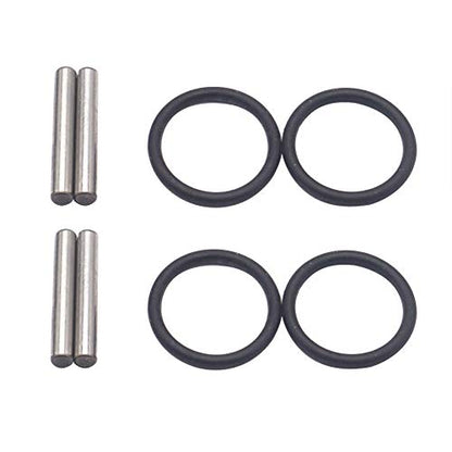4Pack ShareGoo Aluminum 17mm Wheel Hex Hub 30mm Extension Adapter Drive Hub with 12mm Anti-Dust Cap Compatible with HPI HSP Axial Traxxas Himoto 1/8 RC Car Buggy Monster Truck