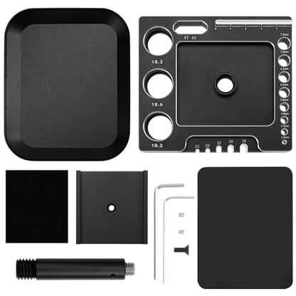 RC Car Work Stand 360 Degree Rotation Repair Workstation Stand Kit Compatible with Traxxas TRX4M Axial SCX24 FMS FCX24 Wltoys 1/18 1/24 Scale RC Car (Black) - color: Black